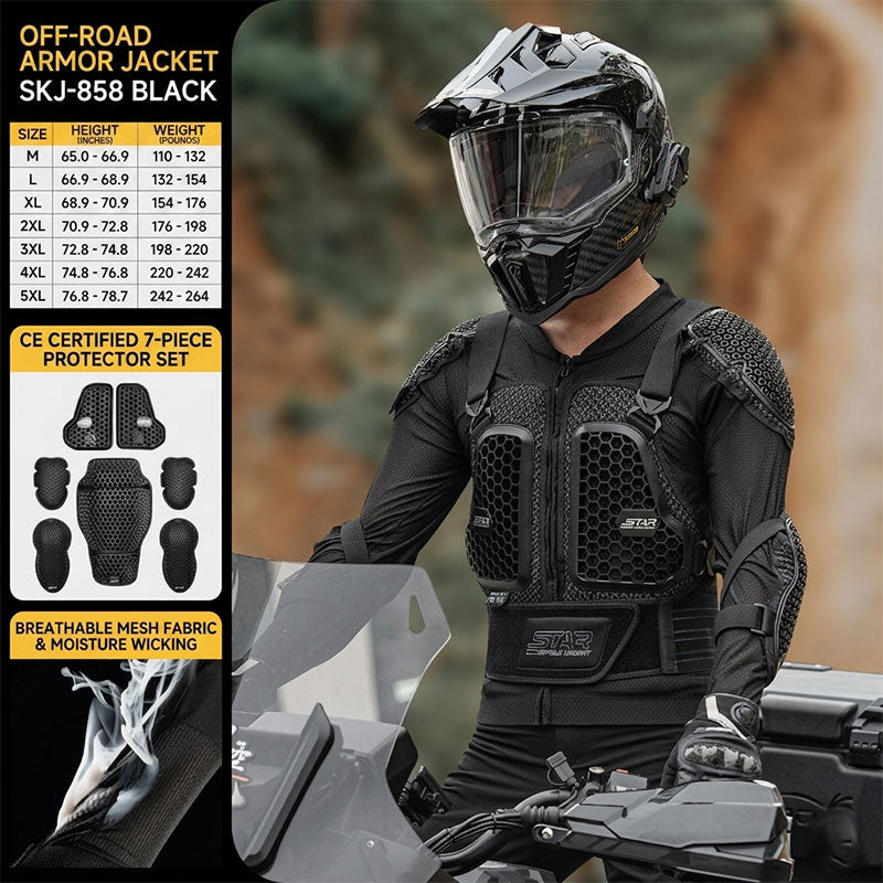Breathable, impact-resistant, full-body protective armor - A09