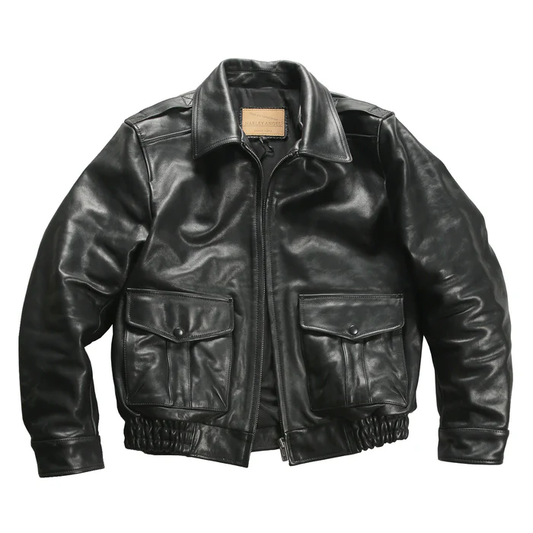 New Spring/Autumn Men's Short Casual Leather Jacket- J54