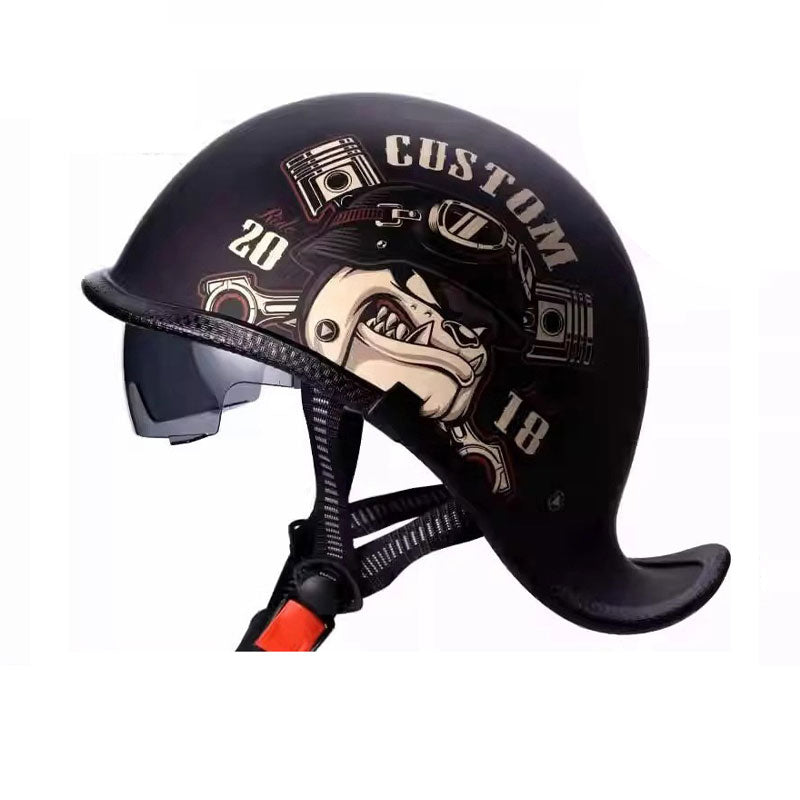 Retro motorcycle half helmet-H44