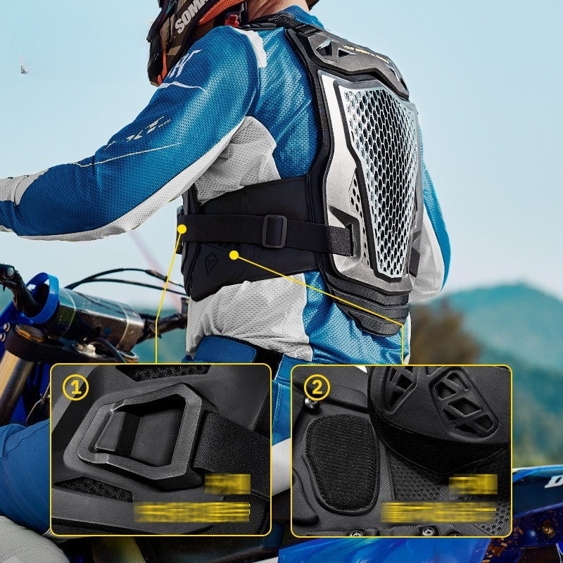 Off-road motorcycle vest back chest protection equipment-A10