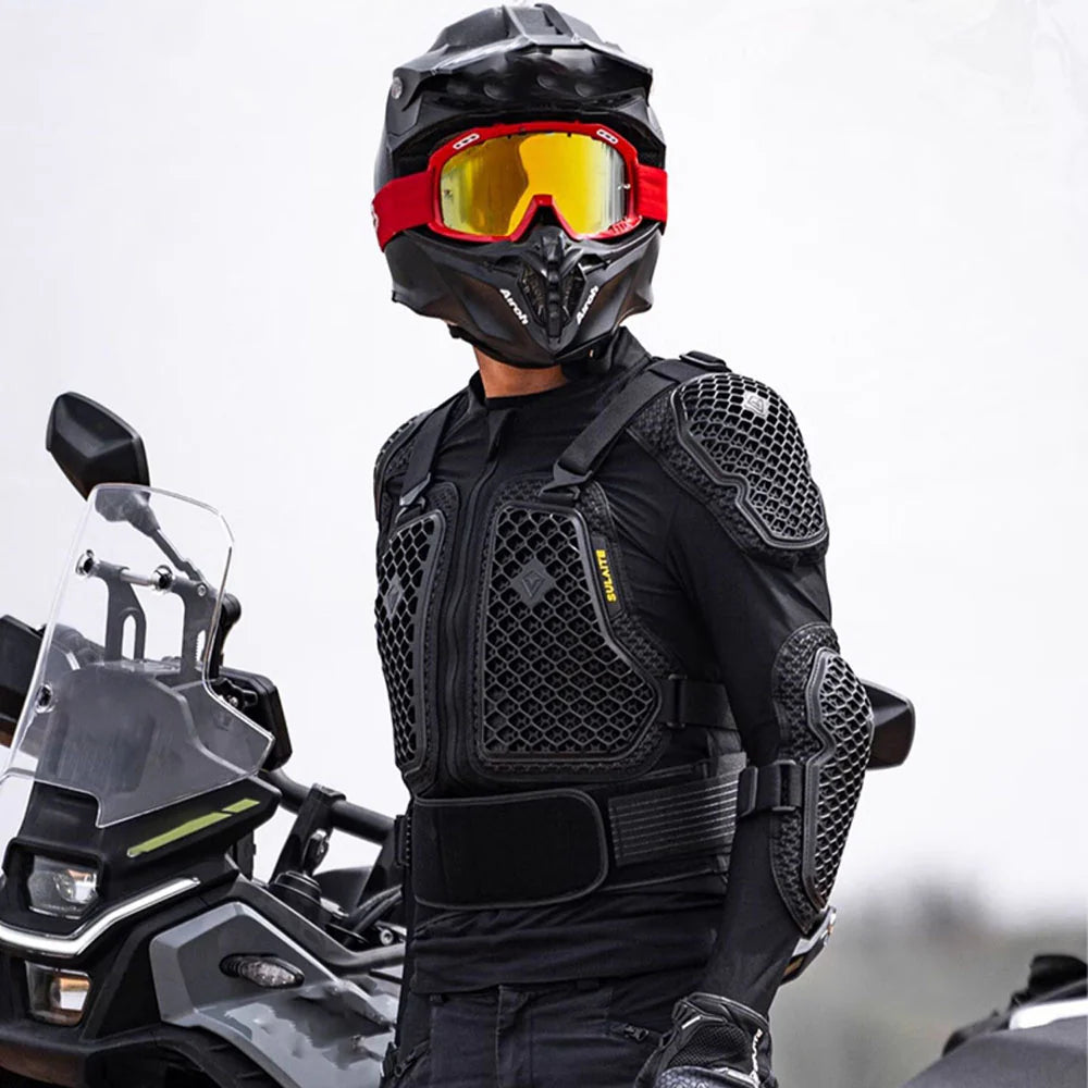 Anti-fall off-road armor chest protection motorcycle jacket-A08