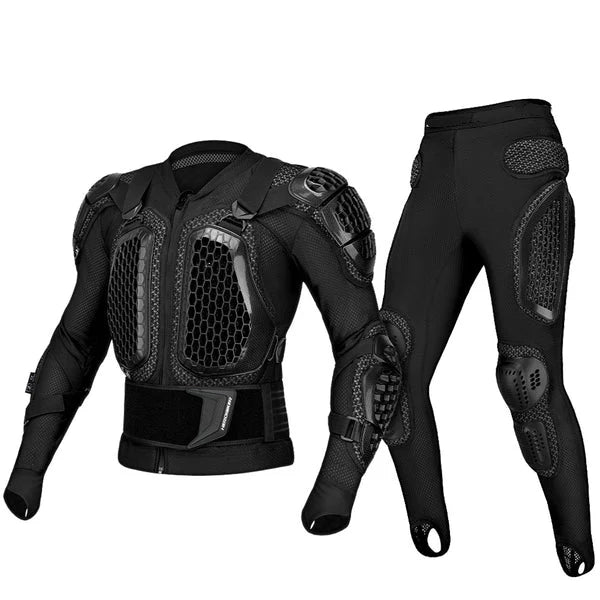 CE-Certified Motorcycle Body Armor – Full Chest & Back Protection (Plus Size)-A01