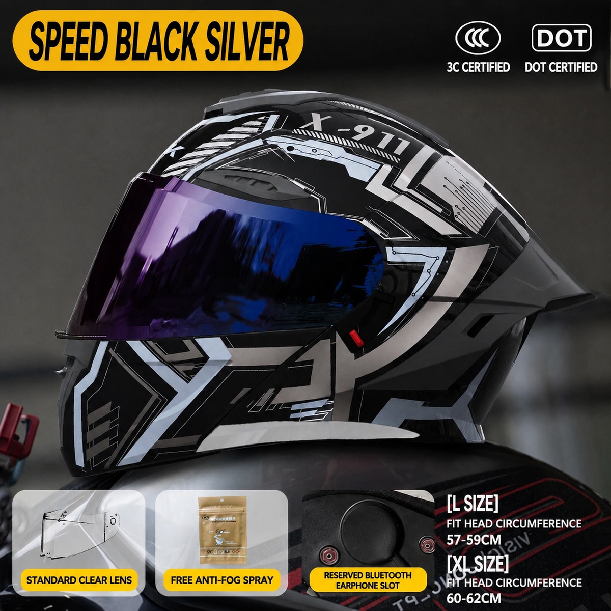 Speed Flip Up Motorcycle Helmet-H35