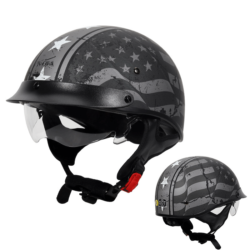 Retro motorcycle helmet-H46