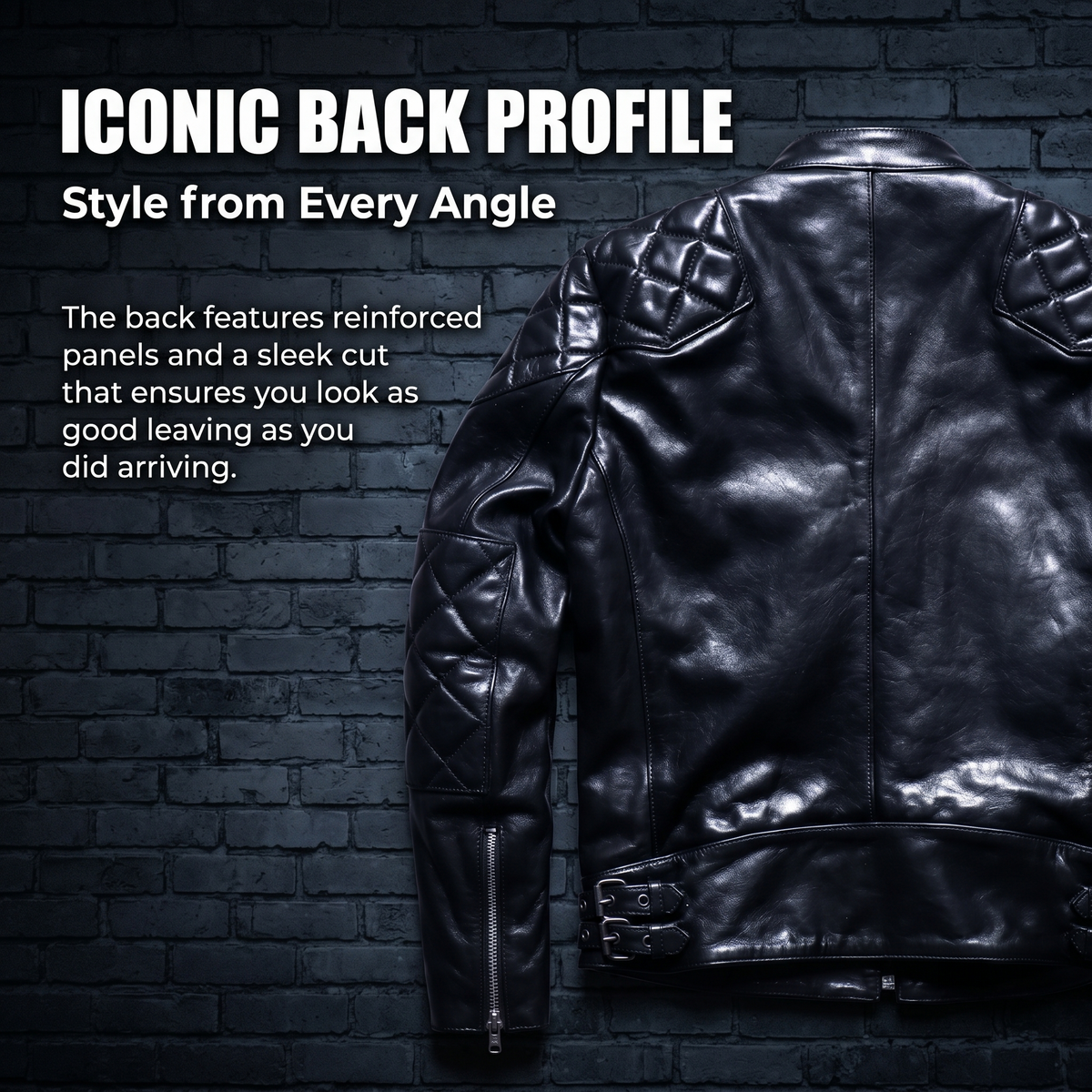 Beckham casual genuine leather jacket -J23